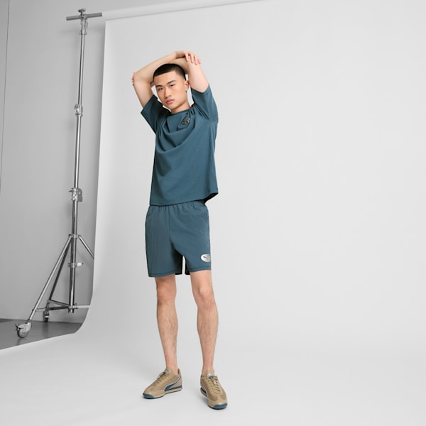 NYC Men's Woven 6" Shorts, Gray Skies, extralarge